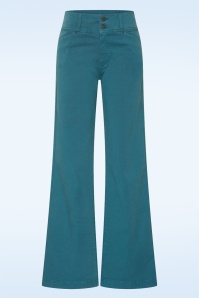 Cloud9 - Lotus Wide broek in petrolblauw
