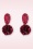 Day&Eve by Go Dutch Label - Fluffy Ball Ohrringe in Burgund 2
