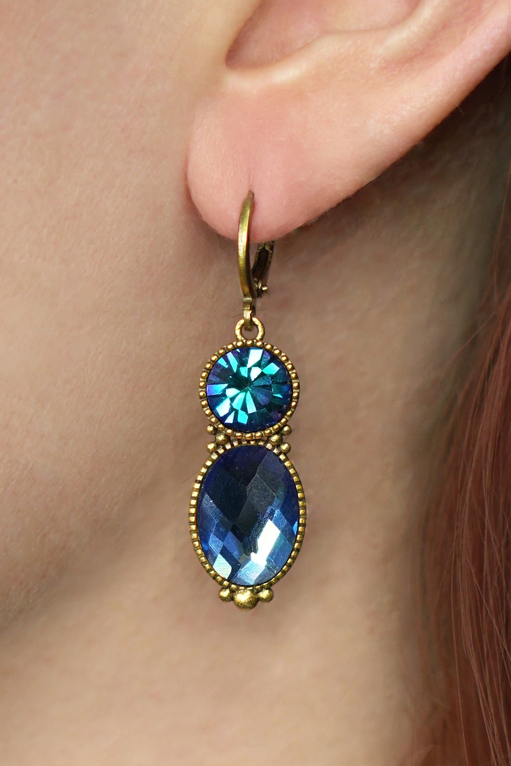 Urban Hippies - Tosca oorbellen in blauw