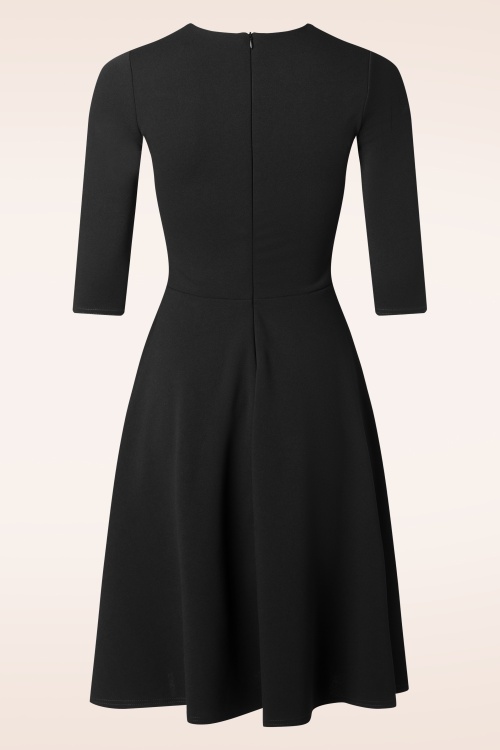 Vintage Chic for Topvintage - Topvintage exclusive ~ Leah swing jurk in zwart 3