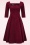 Femkit - Deidre Corduroy swing jurk in bordeauxrood