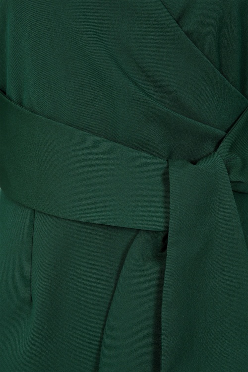 Glamour Bunny - Imogen pencil jurk in dennengroen 4