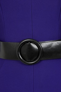 Glamour Bunny - Myra pencil jurk in violetblauw 4