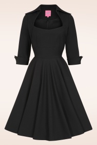 Glamour Bunny - Lorelei swing jurk in zwart 2