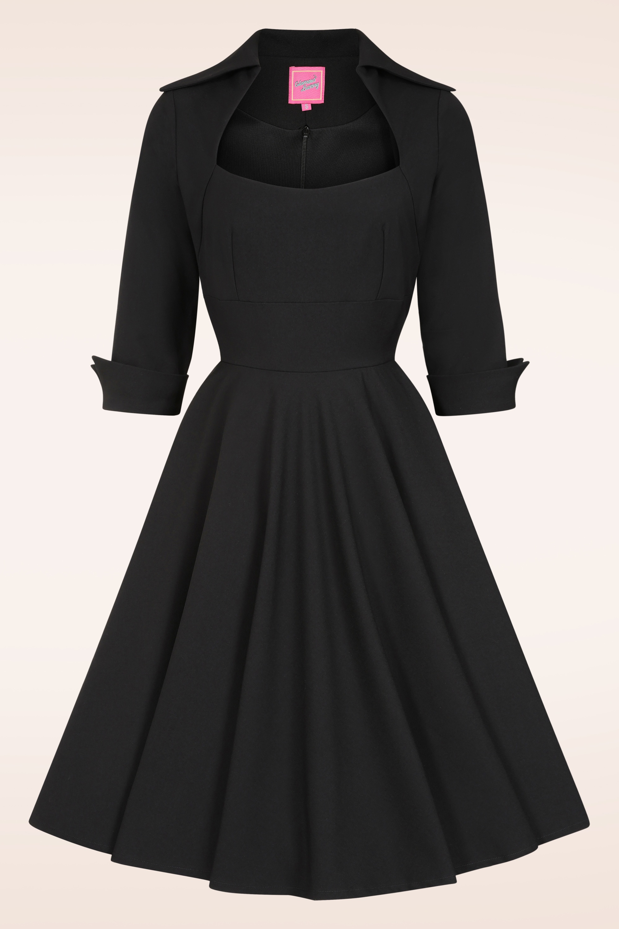 Glamour Bunny - Lorelei swing jurk in zwart 2