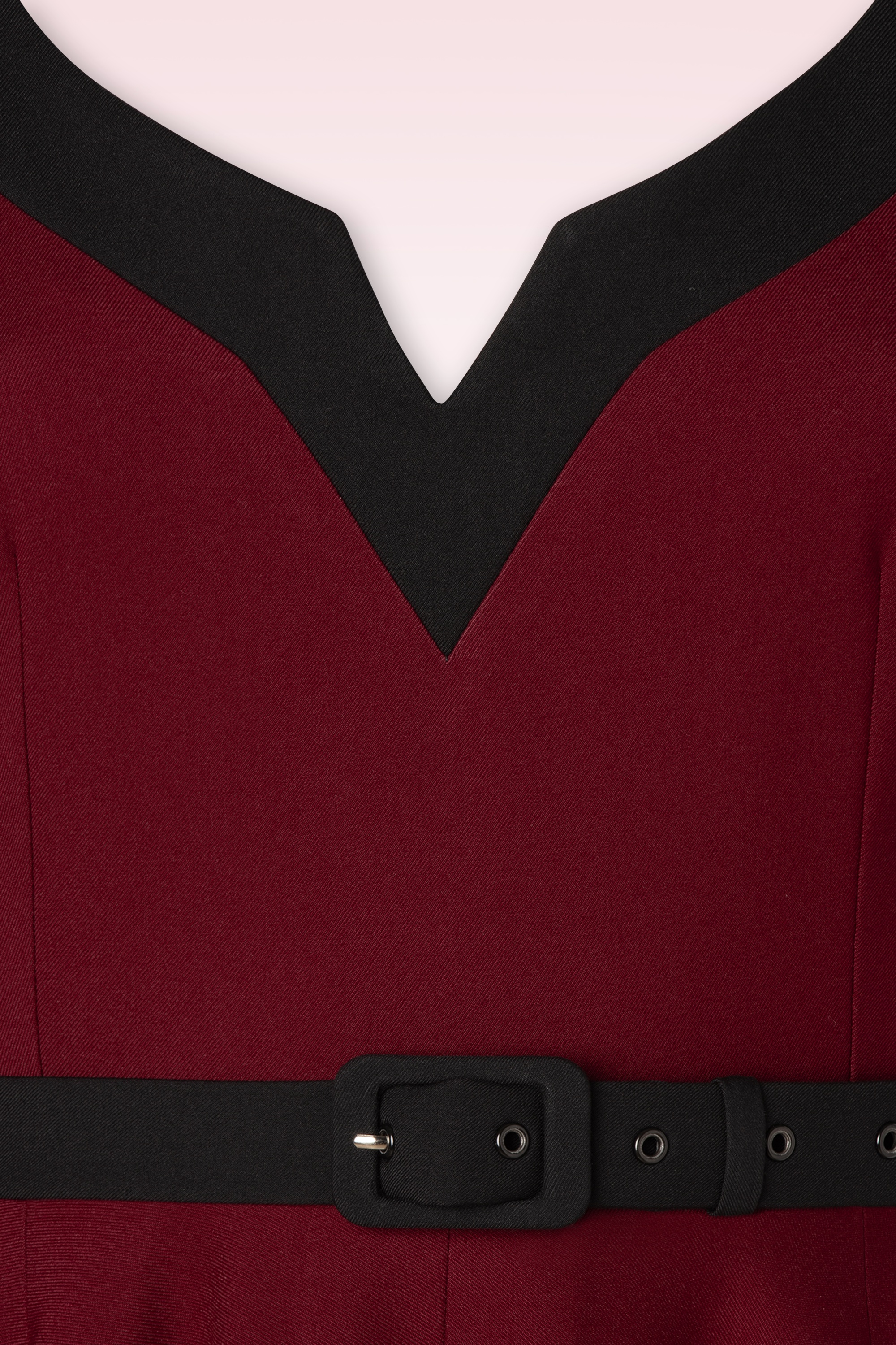 Glamour Bunny - Vivienne swing jurk in bordeauxrood 5