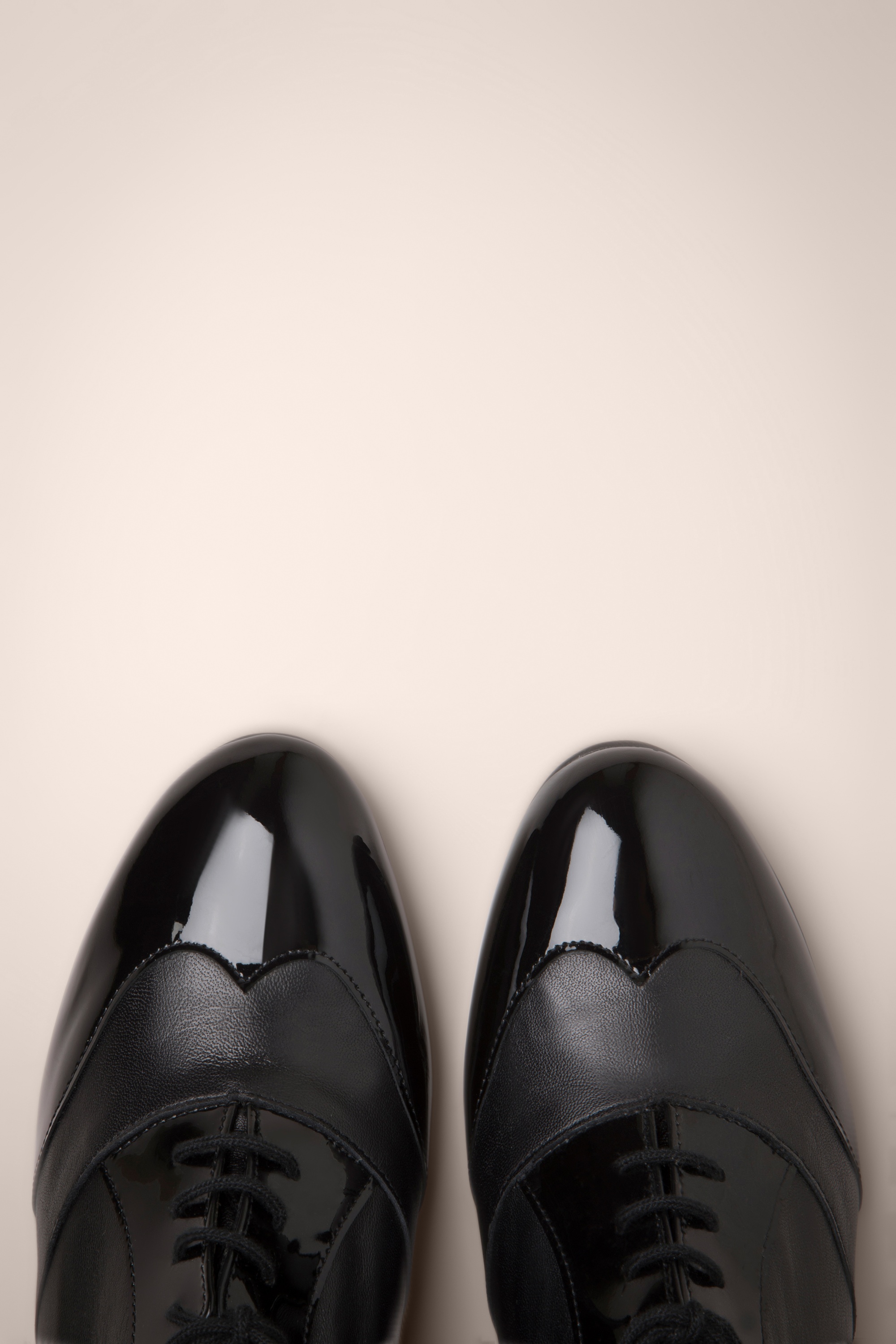 Topvintage Boutique Collection - Topvintage exclusive ~ Back In The Day lederen shoe booties in zwart 3