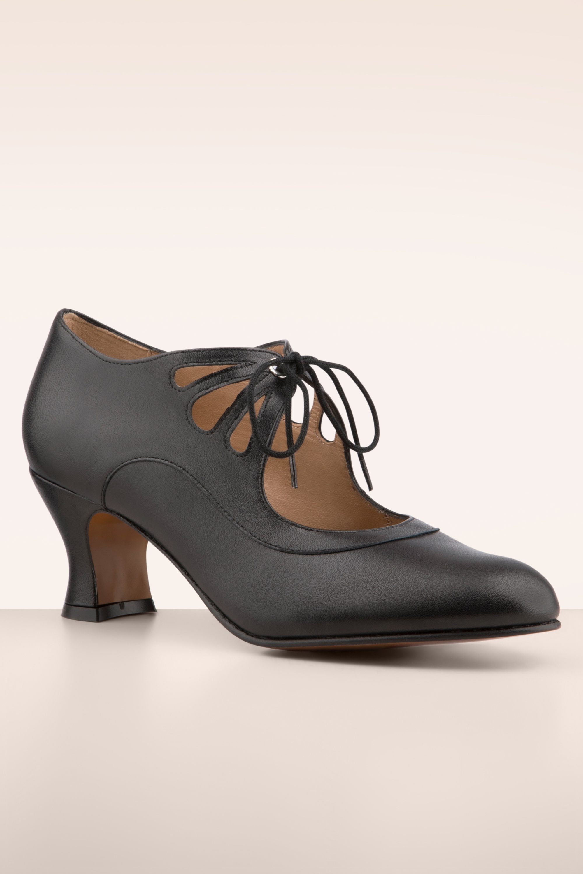 Topvintage Boutique Collection - Topvintage exclusive ~ Clara Flapper pumps in zwart 4