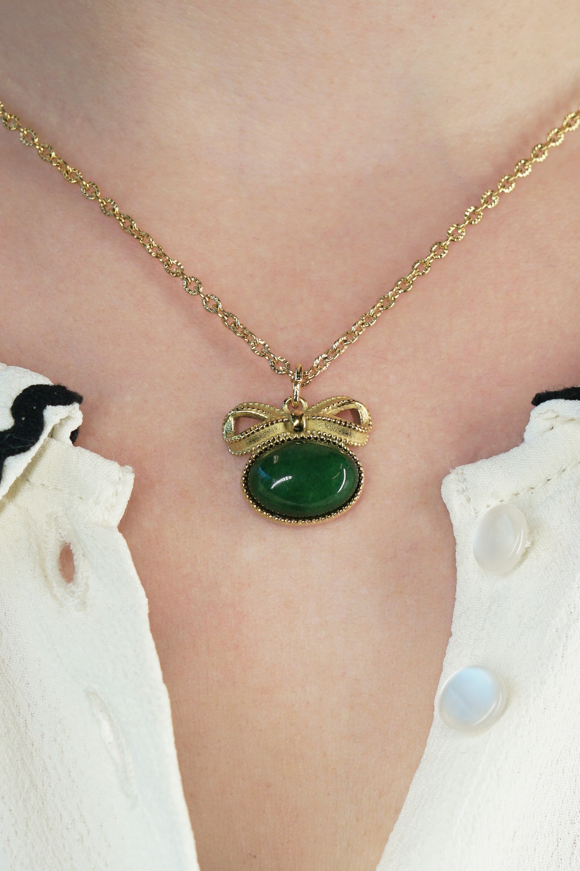 Ｈｉｐｐｉｅｓ　Ｉｎ Urban Hippies Sassy Chain in Green | Topvintage