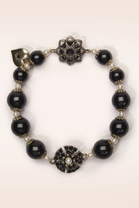 Lovely - Miriam Haskell parel broche in zwart