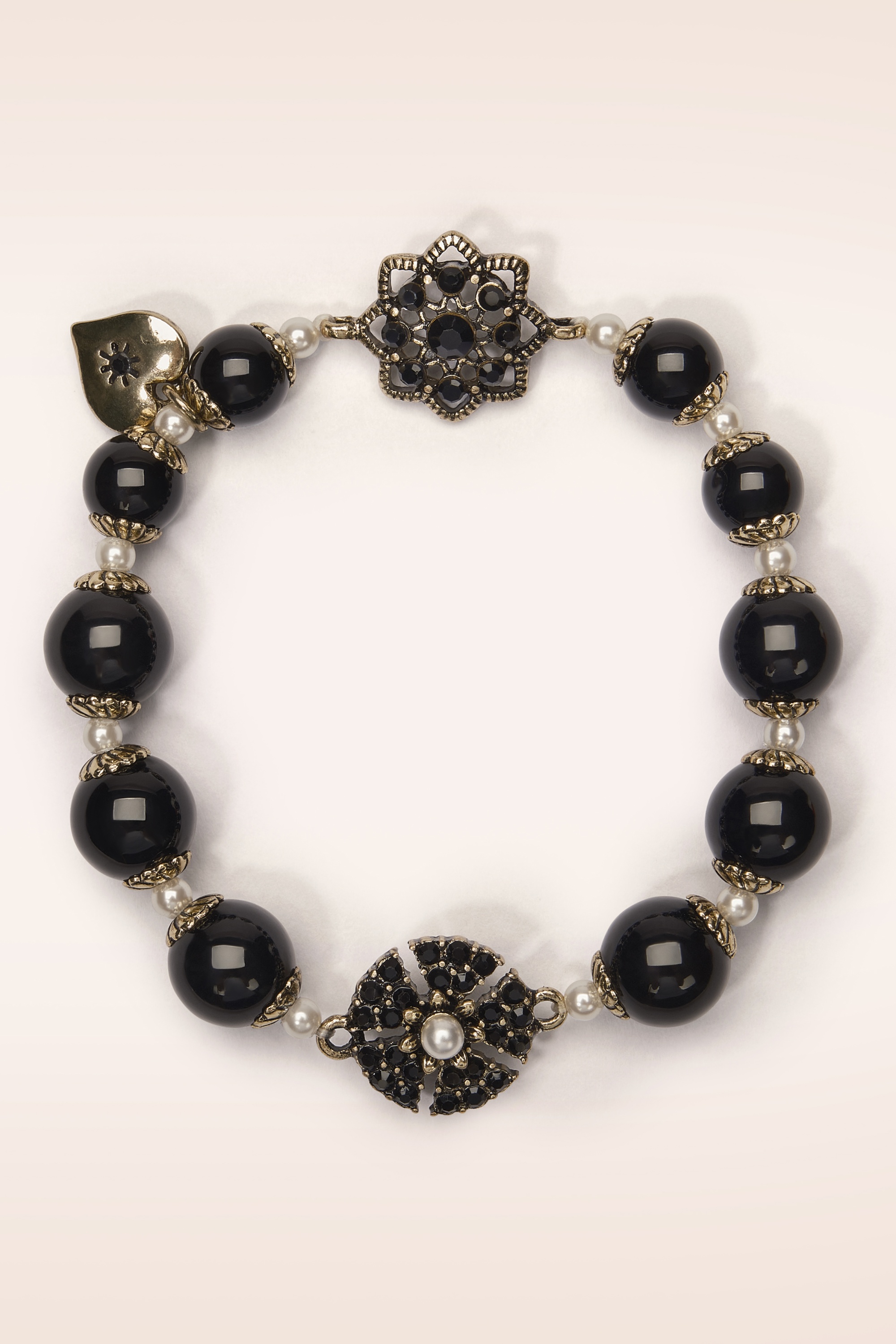 Lovely - Miriam Haskell armband in zwart