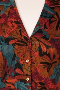 Surkana - Zoey blouse met grafische print in multi 2