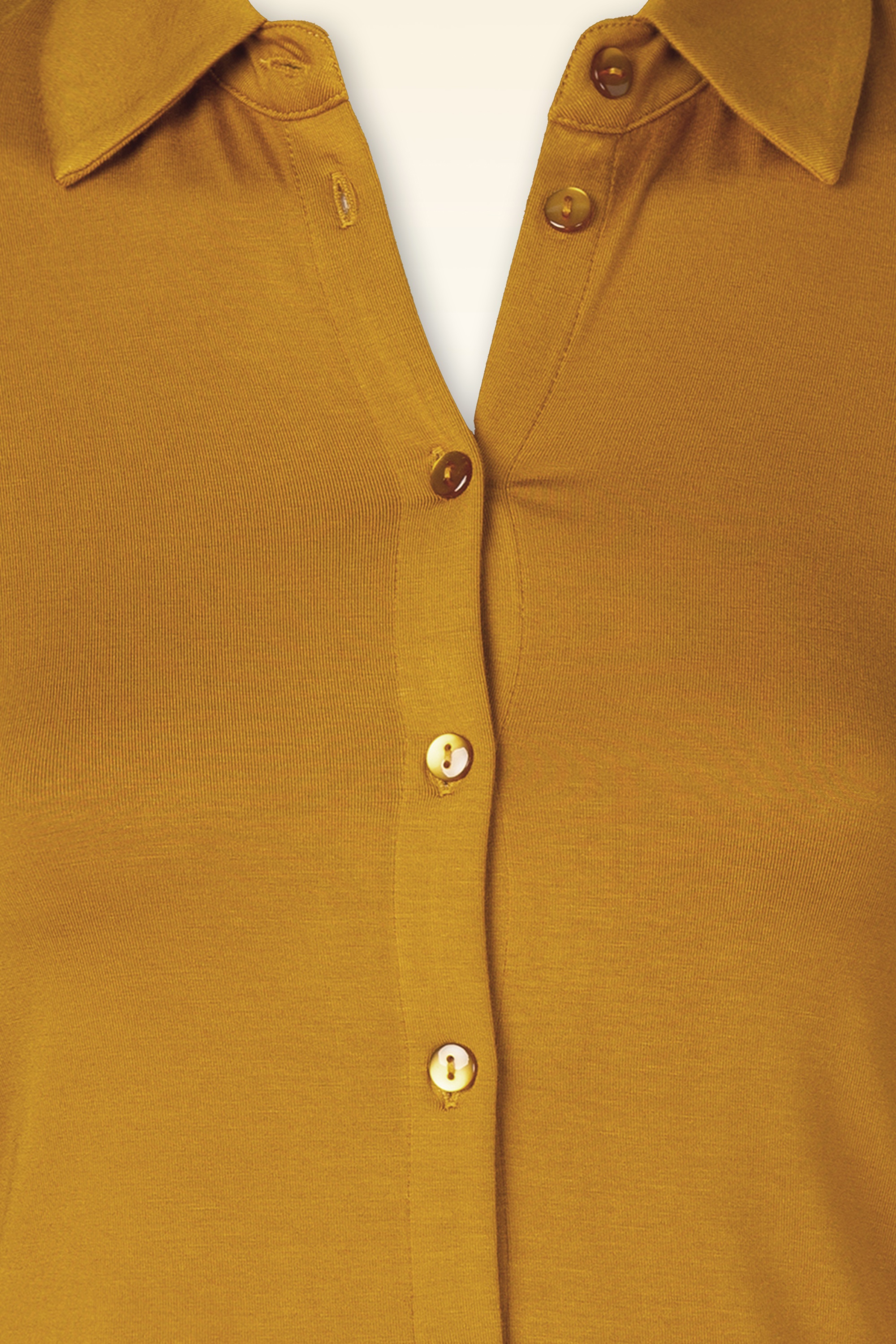 Surkana - Stella blouse van bamboe in okergeel 2