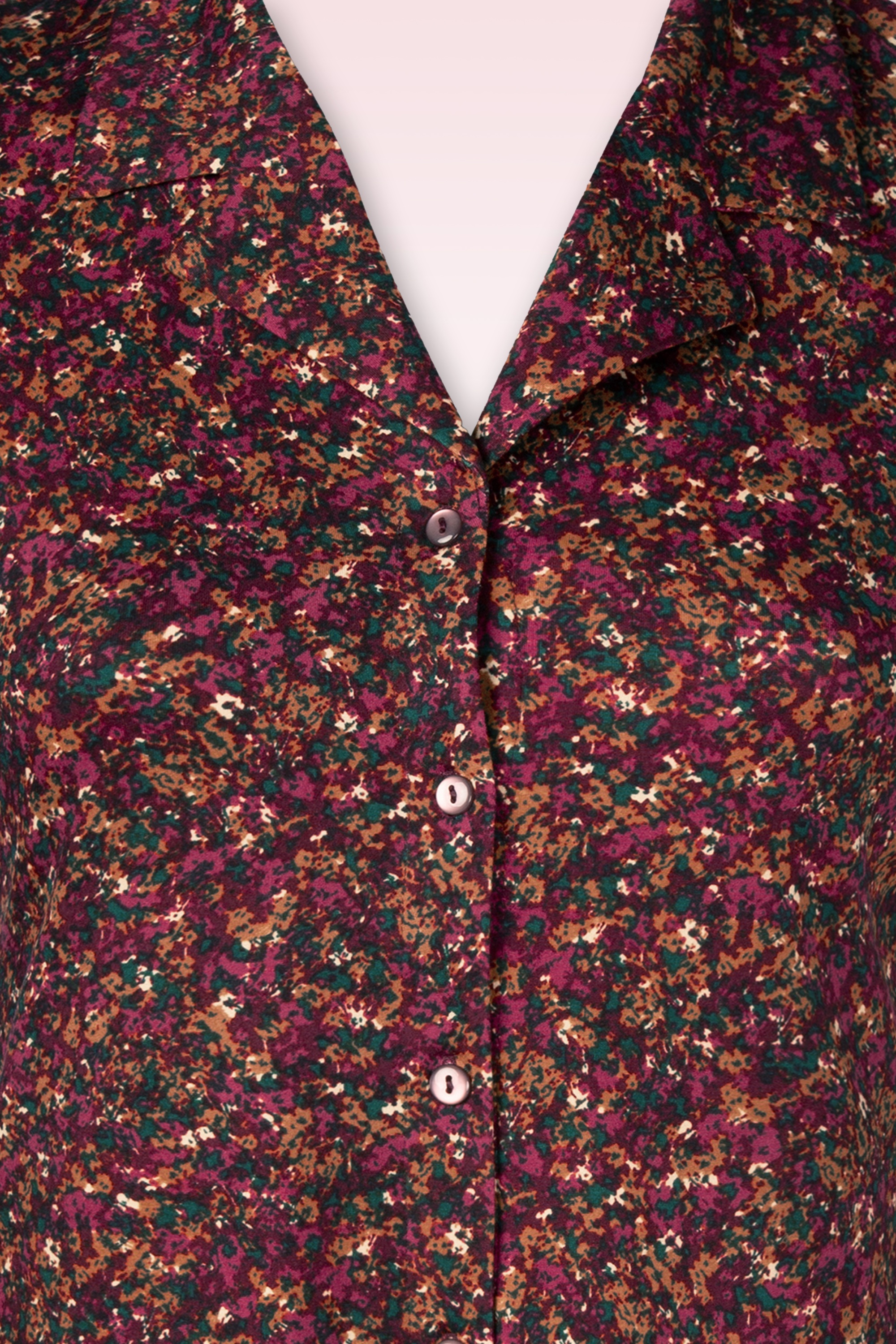 Surkana - Jade blouse met grafische print in multi 2