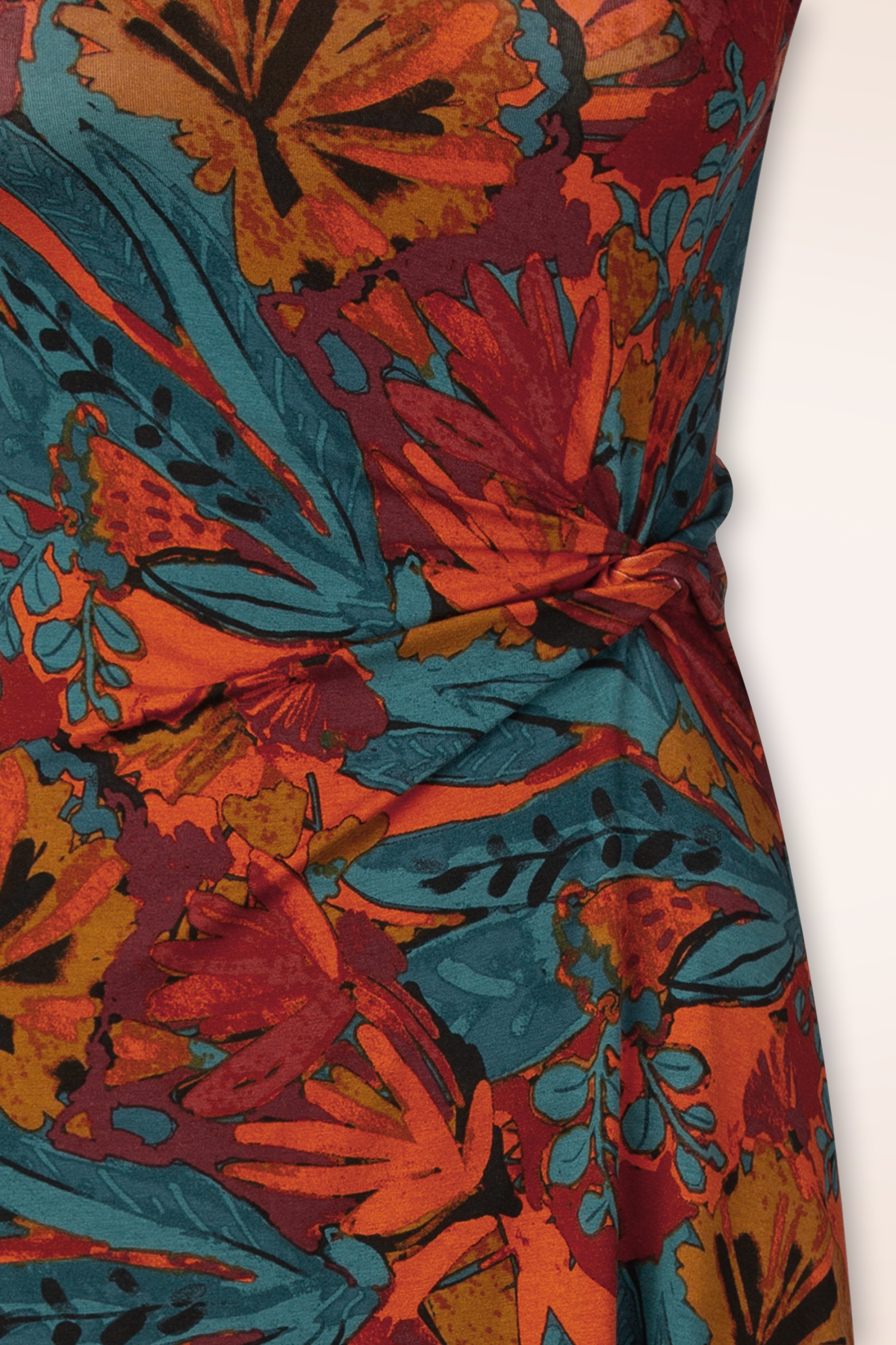 Surkana - Jade geknoopte jurk in multi 2