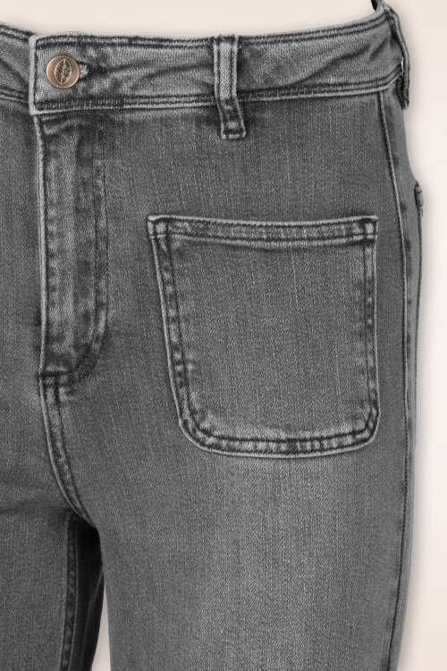 Surkana - Maureen Flare Cut jeans in grijs 2