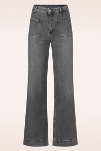 Surkana - Maureen Flare Cut jeans in grijs
