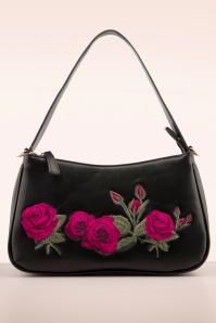 Banned Retro - Rose Garden handtas in zwart