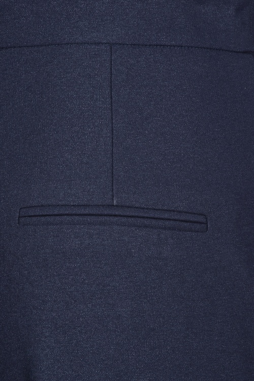 Vintage Diva  - Florence Glitter pantalon in navyblauw 6