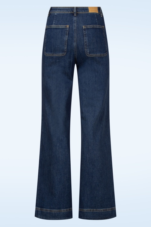Surkana - Maureen Flare Cut jeans in indigo blauw 2