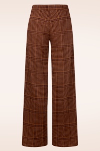 Surkana - Alba Checkered pantalon in steenbruin 2