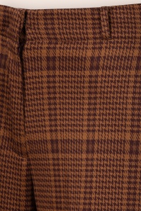 Surkana - Alba Checkered pantalon in steenbruin 3