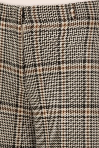 Surkana - Alba Checkered pantalon in ecru en zwart 5