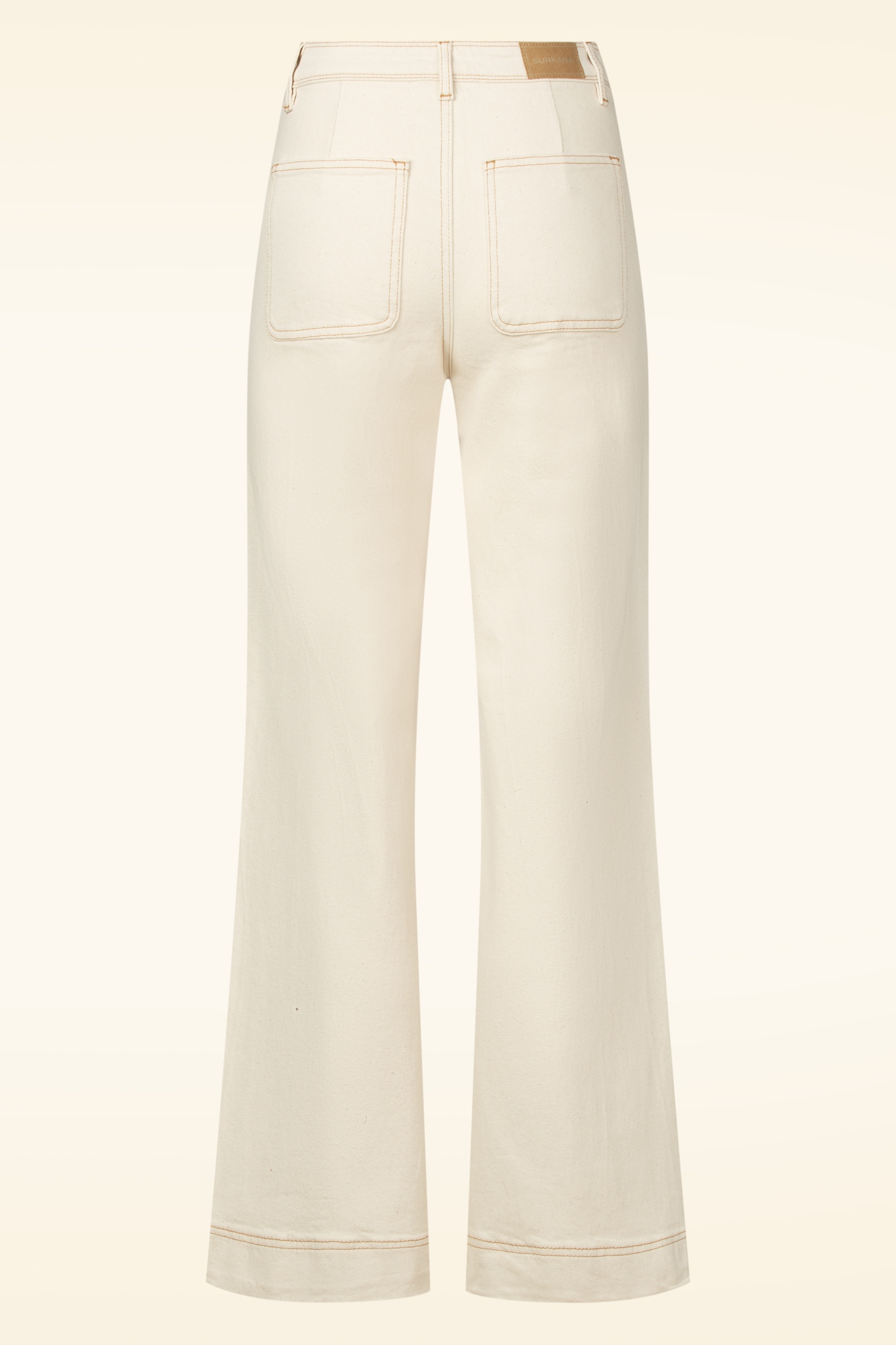 Surkana - Maureen Flare Cut jeans in ecru 2