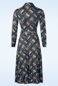 Surkana - Dawn blouse jurk in blauw 2