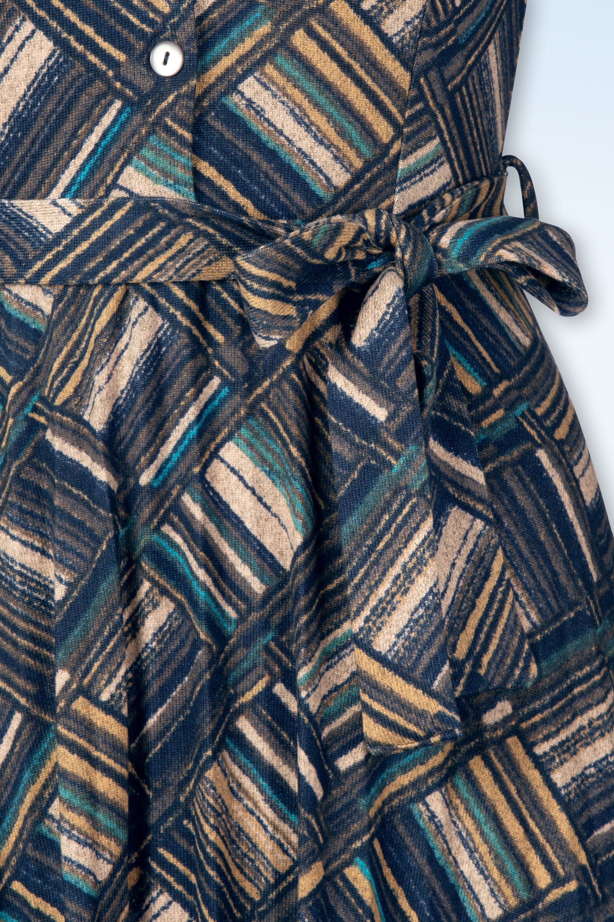 Surkana - Dawn blouse jurk in blauw 3