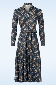 Surkana - Dawn blouse jurk in blauw