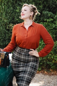 King Louie - Karen Sista blouse in spicy bruin 