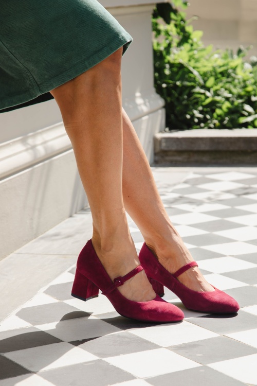 Tamaris - Susie pumps in merlot  2