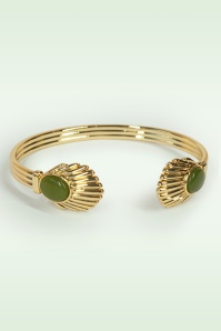 Urban Hippies - Venus armband in mosgroen