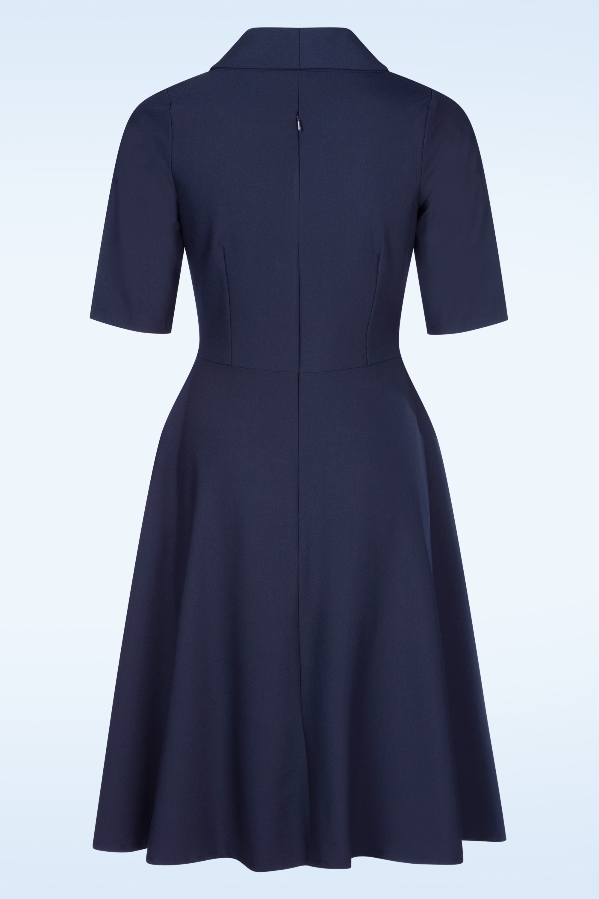 Vintage Diva  - The Emma swing jurk in navyblauw 7
