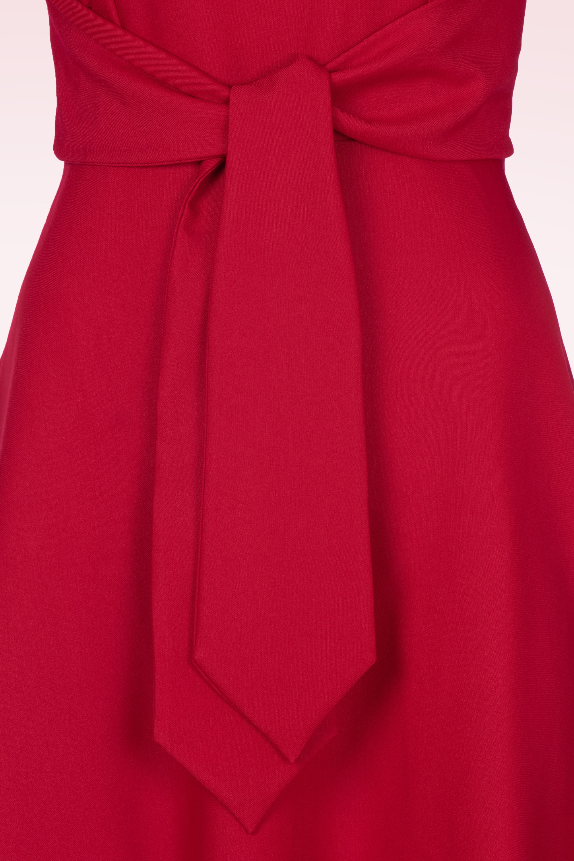 Vintage Diva  - The Juliana a-lijn jurk in scarlet rood 3