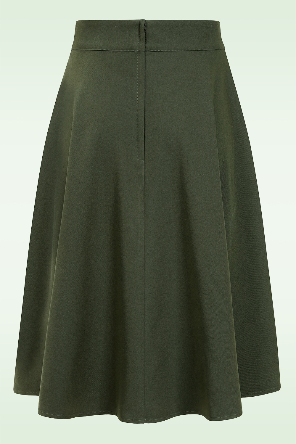 Banned Retro - Lucia swing rok in jeneverbes groen 5