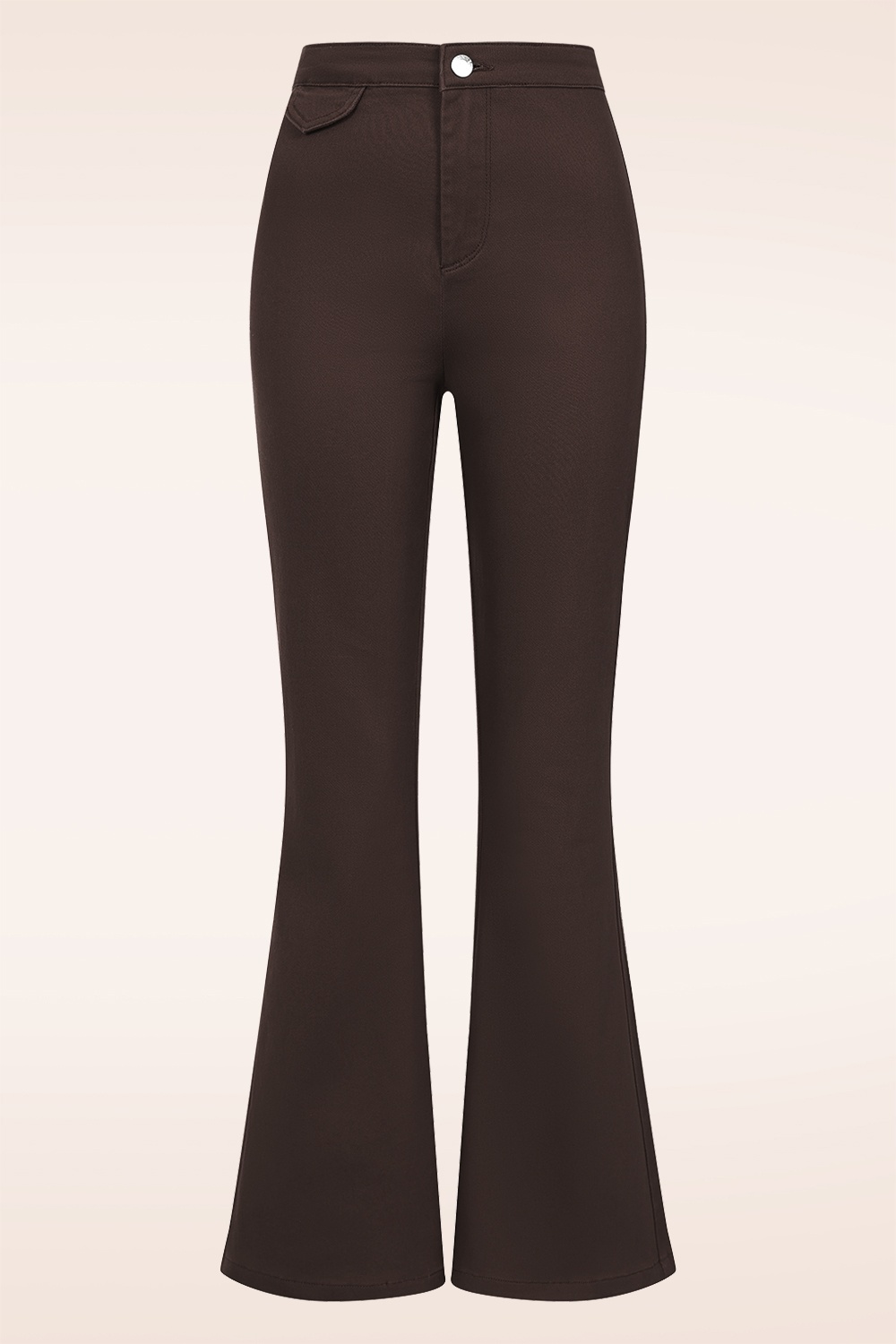 Banned Retro - Legs Eleven uitlopende broek in bruin