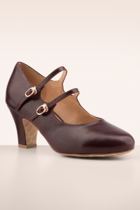Lola Ramona ♥ Topvintage - Ava Deep Desire pumps in oxblood rood 4