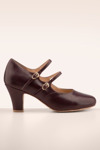Lola Ramona ♥ Topvintage - Ava Deep Desire pumps in oxblood rood 2