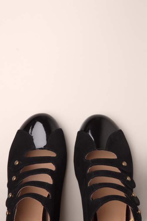 Lola Ramona ♥ Topvintage - Ava Monochrome pumps in zwart 3