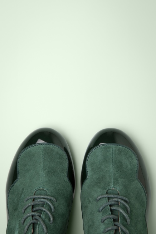 Lola Ramona ♥ Topvintage - Ava Modern Muse shoe booties in flessengroen 3