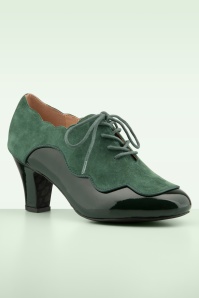Lola Ramona ♥ Topvintage - Ava Modern Muse shoe booties in flessengroen 4