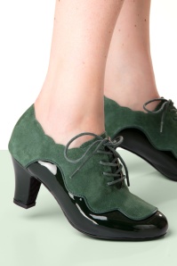 Lola Ramona ♥ Topvintage - Ava Modern Muse shoe booties in flessengroen