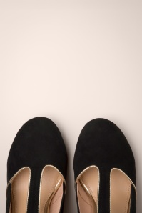 Lola Ramona ♥ Topvintage - June Midnight Passion pumps in zwart en goud 2