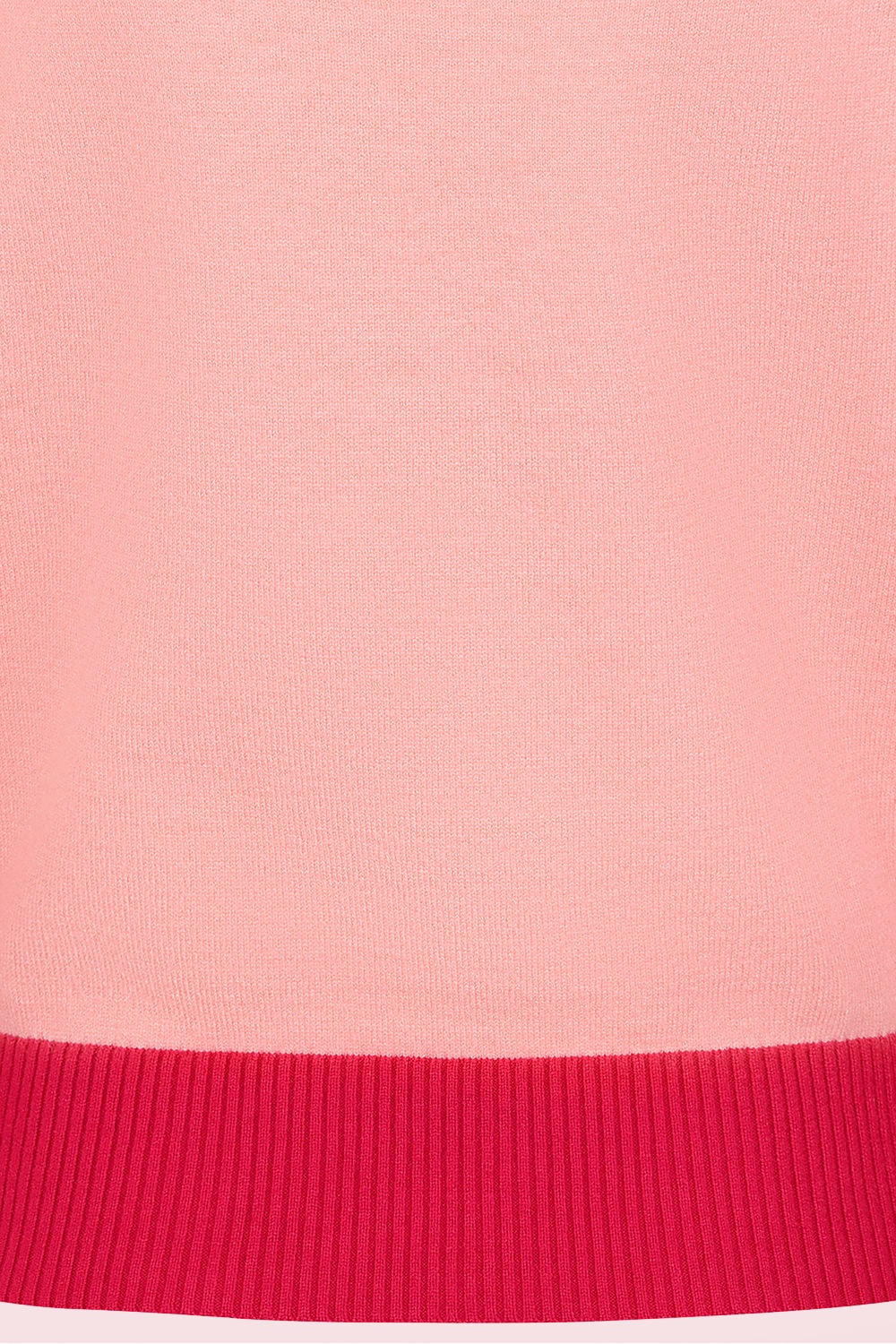 Banned Retro - Deck the Claw gebreid truitje in roze en rood 5