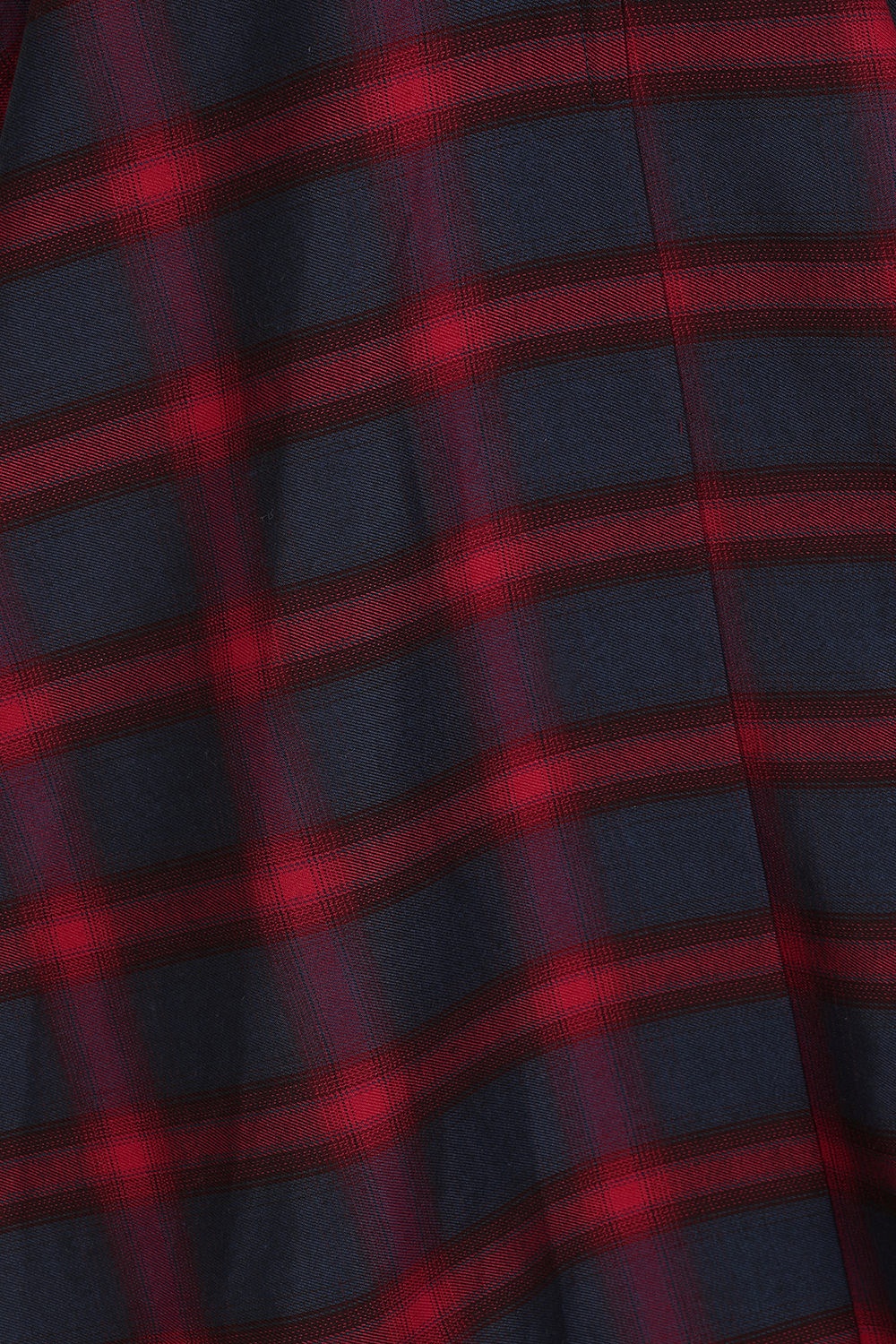 Banned Retro - Diana geruite swing jurk in rood en blauw 3