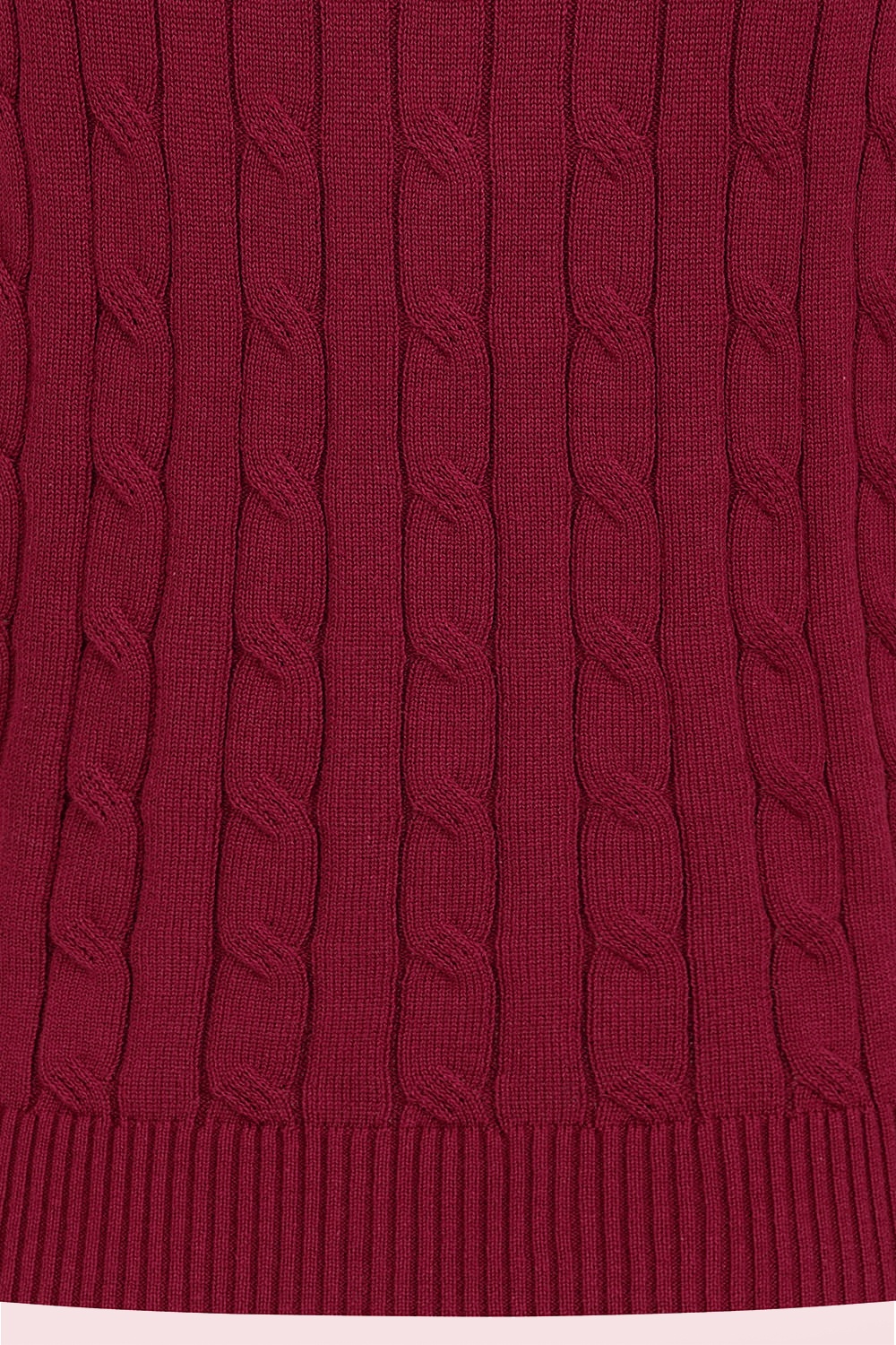 Banned Retro - Bernice gebreide spencer in bordeauxrood 5