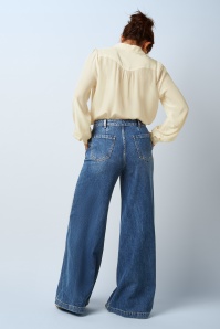 King Louie - Peppa Stone denim broek in blauw tint 3