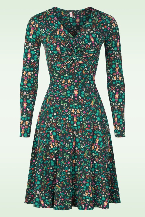 Blutsgeschwister - Hot Knot Dress in magic show groen